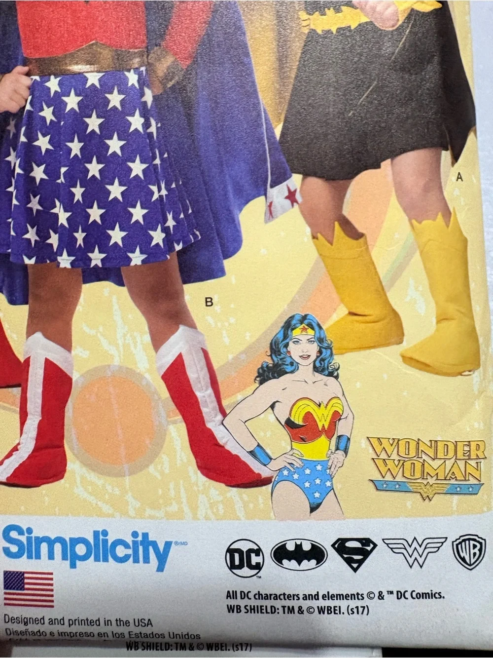 BN UNCUT SIMPLICITY 1035 A GIRLS COSTUMES SUPER HEROS SEWING PATTERNS